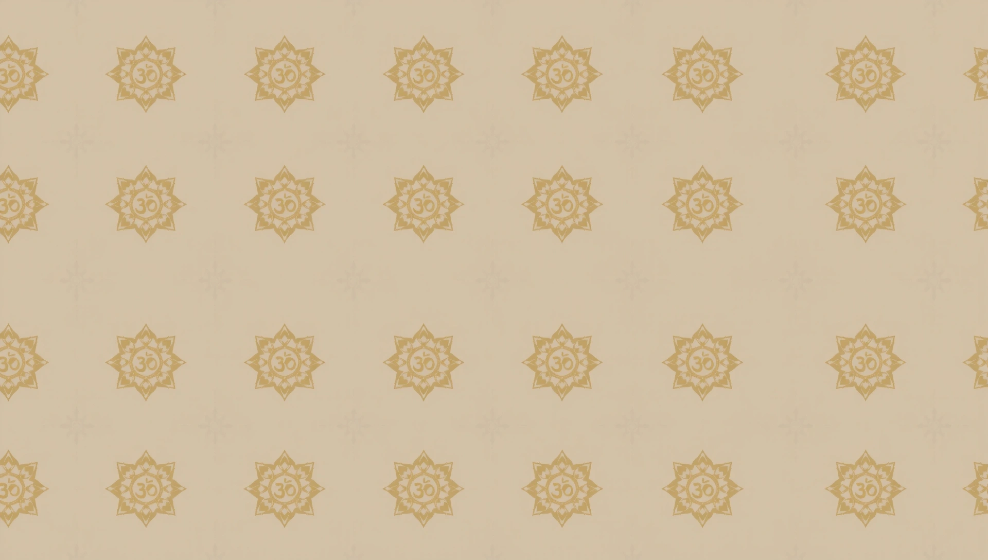 Background pattern of subtle yoga symbols
