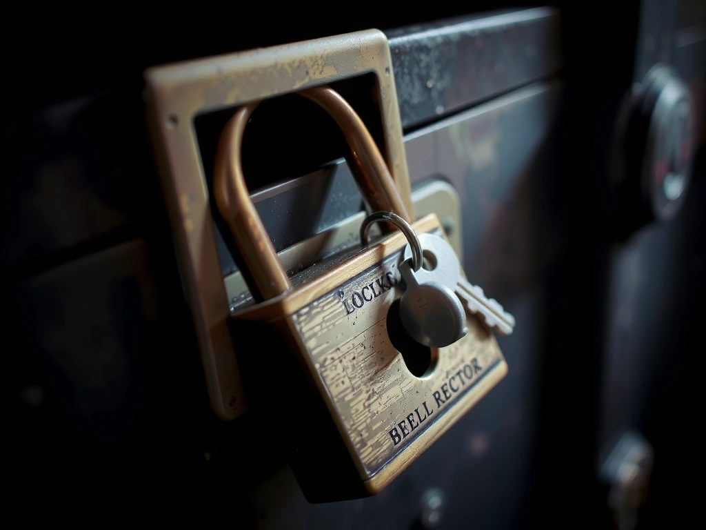 A close-up of a lock and key, symbolizing data security and protection